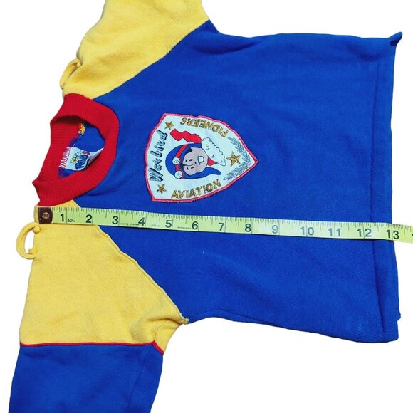 Tot Trends Toddler Sweatshirt Warbird Aviation Pioneers Patch Size 4 Multi-color - Picture 5 of 9